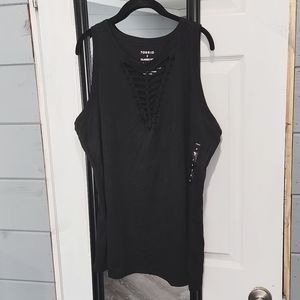 Torrid lacing cotton tank 2x brand new